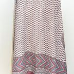 Antieke 19e Eeuwse Perzische Kalamkari/kalmikara Paisley Sjaal thumbnail 5