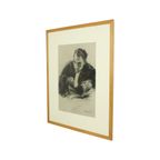 Grote Houtskool Tekening Advocaat Kunst Driesschaert Gedateerd 1974 thumbnail 14