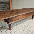 Antieke Spaanse Salontafel Sidetable Kastanjehout 1800 thumbnail 7