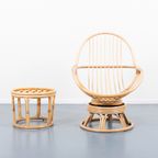 Vintage Bamboo Lounge Chair / Bamboe Fauteuil thumbnail 6