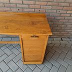 Antiek Artdeco Bureau Beuken Bureau Vintage thumbnail 14
