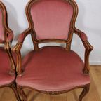 Set Brocante Franse Louis Xv Stoeltjes, Fauteuils Set Prijs thumbnail 10