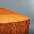 Deens Design Teak Hoek Kast Met Tambour Deuren, 1960S thumbnail 16