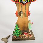 Miniatuur - Schwartzwald - Staand Klokje Met Slinger - Opwindbaar - West-Germany - 3E Kwart 20E E thumbnail 6