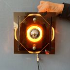 Mid Century Herda Space Age Perspex Wandkandelaar - Plexiglas Wandlamp thumbnail 2