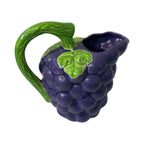 Vintage - Ceramic Grape Shaped Jug Or Pitcher - Ca. 1980’S thumbnail 3