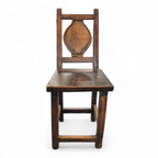 18th Century Chair Early 18th Century Farmhouse Chair With Wood Peg Construction thumbnail 4
