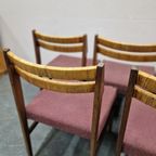 Set Van 6 Vintage Stoelen Eetkamerstoelen Jaren 60 Jaren 70 thumbnail 12
