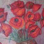 Stan Nuyens Schilderij Klaprozen 1986 Vintage thumbnail 2