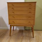 Vintage Alfred Cox Design Hoge Ladekast Ladekastje Kast Kastje thumbnail 9