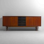 Minimalistische Mid-Century Dressoir In Teak Door Van Pelt, België 1960S thumbnail 4