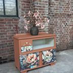 Kastje, Klein Dressoir, Vitrinekast, Commode, Gerestyled thumbnail 13