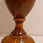 Grote Klassieke Lampenvoet Massief Hout Tafellamp thumbnail 9