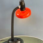 Rode Space Age Tafellamp Met Flexibele Arm thumbnail 4