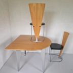 Harvink Zino Stoelen Met Uitschuifbare Design Tafel thumbnail 4