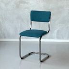 Retro Sledestoelen Nieuw Eetkamerstoelen Petrol Prijs P/Stuk thumbnail 2