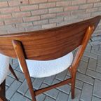 Set 2 Vintage Stoelen Nieuw Bekleed Teddy Deense Stoelen thumbnail 9