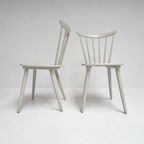Set Witte Vintage Spijltjesstoelen, 1970’S thumbnail 7