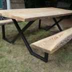 Prachtige Grote Boomstam Tuintafel 260 Cm thumbnail 5