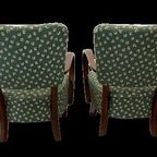 Set Van 2 Loungestoelen Van Jindrich Halabala H237 thumbnail 4