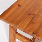 Scandinavian Modern Solid Pine Coffee Table thumbnail 7