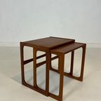 Set Of 2 Danish Teak Nesting Tables thumbnail 3