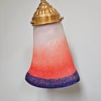 Art Deco Bureaulamp In Messing En Gesatineerd Glas, 1920-30 thumbnail 10