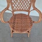 Vintage Boho Rotan Bamboe Stoel thumbnail 4