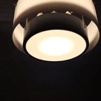 Vintage Mid Century Modern Hanglamp, Wit En Zwart thumbnail 13