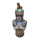 Grote Unieke Chinese Dekselvaas thumbnail 2