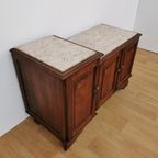 Vintage Tv Meubel, Dressoir Sideboard Met Marmer Blad 712 thumbnail 7
