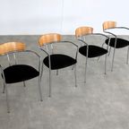 Vintage Stoelen | Eetkamerstoelen | Effezeta | Jaren 80 thumbnail 2