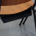 Set Van 4 Leuke Vintage Jaren ’60 Dutch Design Marko School/Kantine/Eetkamerstoelen Met Armleunin thumbnail 13