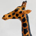 Set Mid-century Handgeschilderde Lederen Giraffen Xl 1970’s thumbnail 16