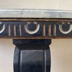 Side Table Console Tafel Muurtafel Half Rond 19e Eeuws Frans thumbnail 7