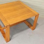 Vintage Design Grenen Salontafel, Vierkant thumbnail 4