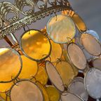 Vintage Schelpen Retro Kleuren Hanglamp Capiz Lamp Kroonluchter thumbnail 9