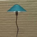 Vintage Frost Glass Tafellamp, Groen/blauw thumbnail 5