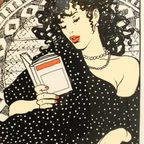 Milo Manara (1945) La Lecture Kleurlitho 138/200. thumbnail 4