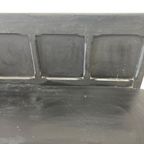 Vintage Massief Houten Bank / Zitbank In Het Zwart thumbnail 9