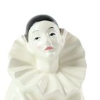 Vintage Pierrot Clown Beeldje Geglazuurd Keramiek Buste Jaren 70 thumbnail 9