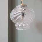 Mooie Franse Hanglamp In Een Prachtige 'Bubble Design' En Met Ketting Met Messing Delen. thumbnail 9