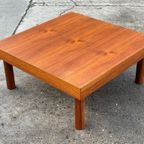 Vintage Salontafel Coffee Table Vierkant Teak 70'S Design thumbnail 12