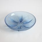 Blue Glass Papyrus Bowl By Verlys Verrerie, 1930S thumbnail 12