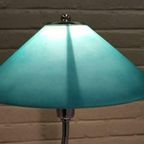 Vintage Frost Glass Tafellamp, Groen/blauw thumbnail 14