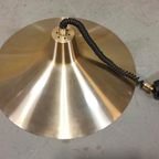 Vintage Dijkstra Metalen Hanglamp Pullout Lamp, Goud thumbnail 7