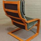 Vintage Poang Leren Fauteuil, Noboru Nakamura Voor Ikea thumbnail 9