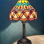 2 Beschikbaar Glas In Lood Tafellampen Jaren 20 Stijl thumbnail 7