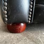 Stoere Zwarte Lederen Chesterfield Zetel / Canapé / Sofa thumbnail 9