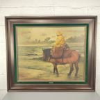Andre De Man - Schilderij - Paardenvisser thumbnail 2